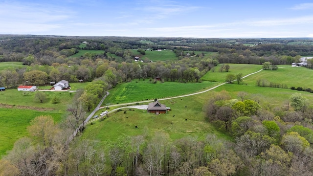 1720 Bratton Ln, Williamsport, TN 38487 - birds eye view of property featuring a rural view