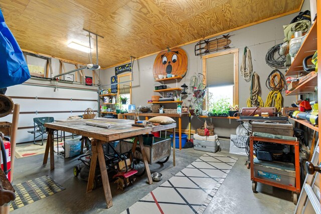 1720 Bratton Ln, Williamsport, TN 38487 - interior space with a workshop area