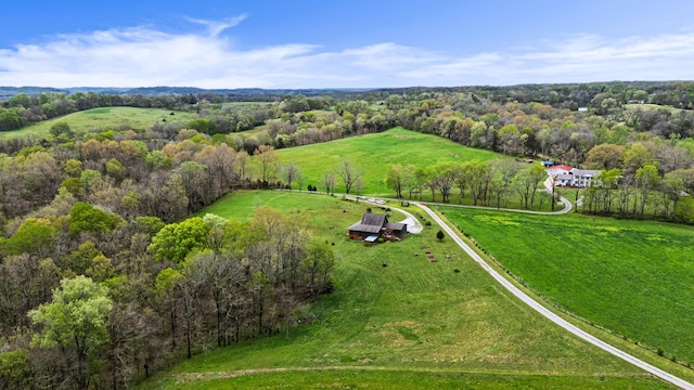 1720 Bratton Ln, Williamsport, TN 38487 - birds eye view of property featuring a rural view