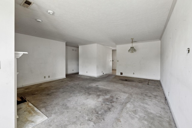 107 Heritage Trace Dr, Madison, TN 37115 - spare room with visible vents, baseboards, carpet flooring, and a textured ceiling