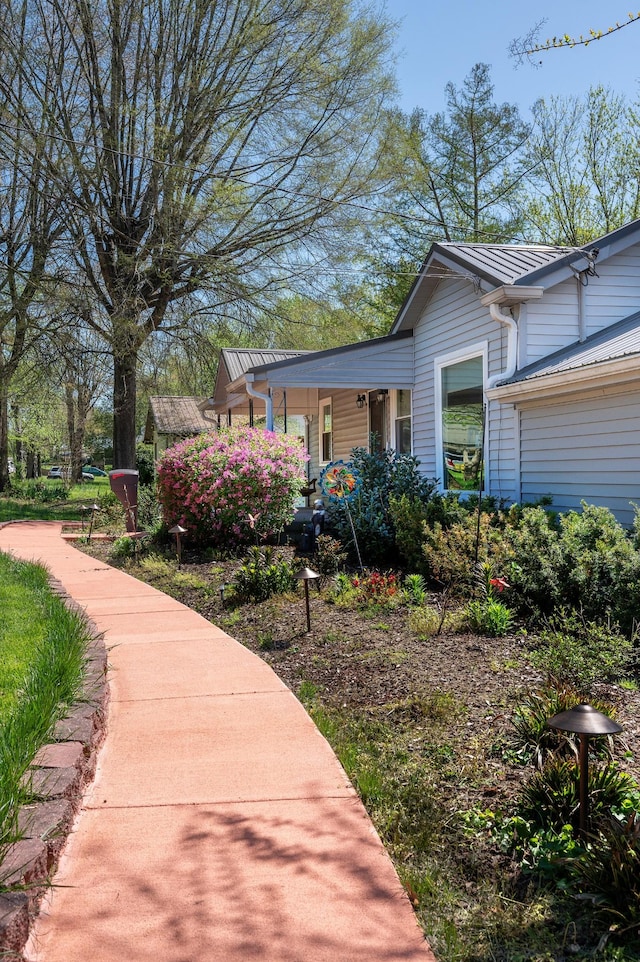 exterior space with covered porch