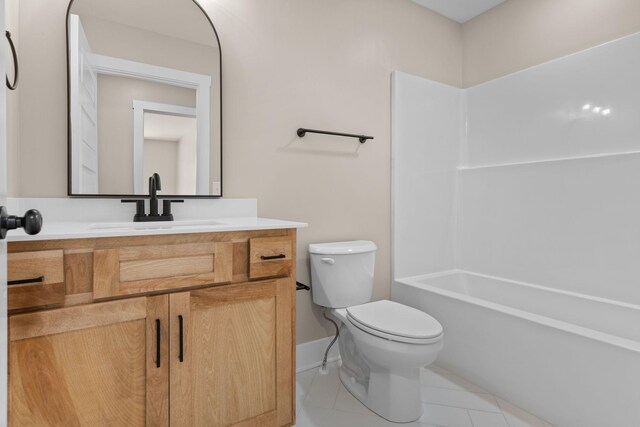 6149 Dewey Carr Rd, Bethpage, TN 37022 - bathroom featuring vanity, tile patterned floors, and bathing tub / shower combination