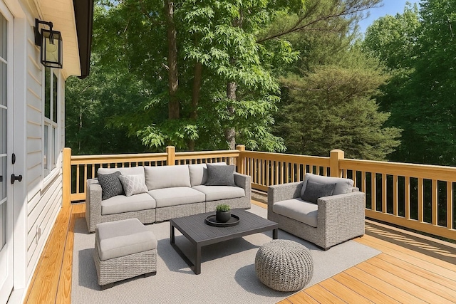 6149 Dewey Carr Rd, Bethpage, TN 37022 - deck featuring outdoor lounge area
