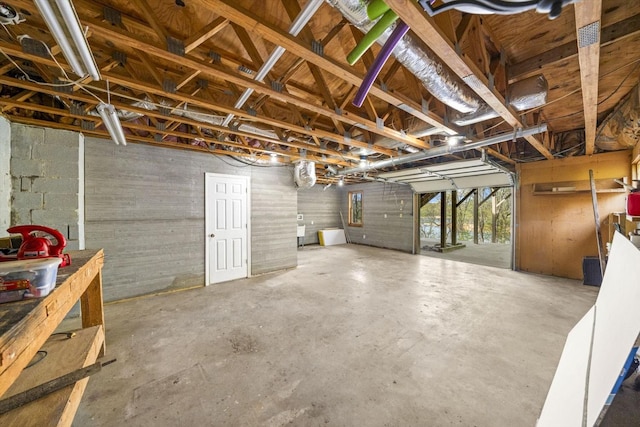 view of basement
