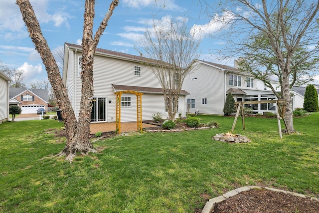 3227 Gardendale Dr, Franklin, TN 37064 - back of property with a yard