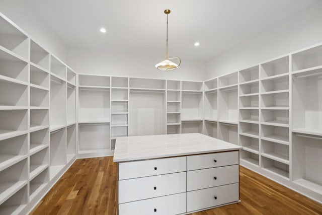 6004 Jocelyn Hollow Rd, Nashville, TN 37205 - walk in closet with dark wood-type flooring