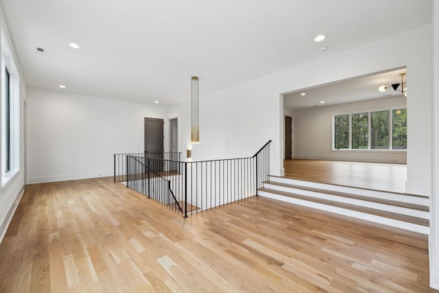 6004 Jocelyn Hollow Rd, Nashville, TN 37205 - empty room with recessed lighting, light wood-style floors, baseboards, and visible vents
