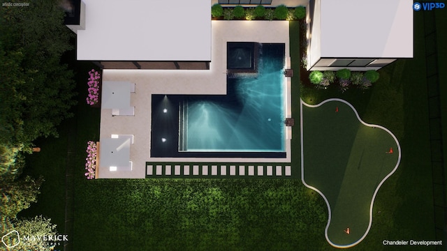 6004 Jocelyn Hollow Rd, Nashville, TN 37205 - aerial view