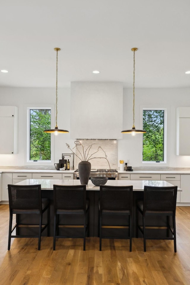 6004 Jocelyn Hollow Rd, Nashville, TN 37205 - dining space featuring a wealth of natural light, recessed lighting, and light wood finished floors