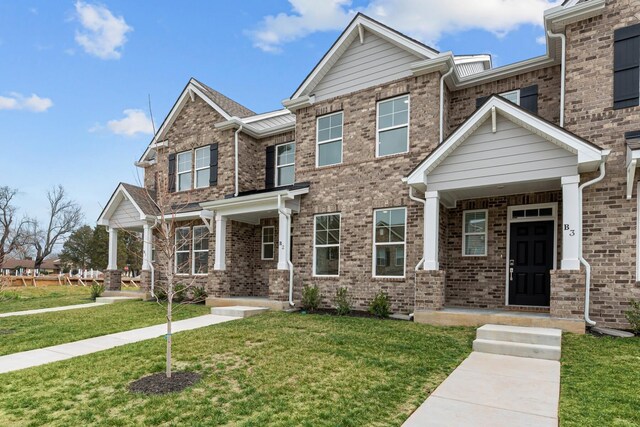 2900 Suzanne Landon Dr Unit M5, Murfreesboro, TN 37130 - craftsman-style home featuring a front yard, covered porch, and brick siding