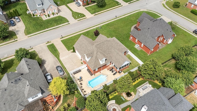 3307 Genoa Dr, Murfreesboro, TN 37128 - aerial perspective of suburban area featuring a pool
