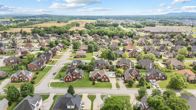 3307 Genoa Dr, Murfreesboro, TN 37128 - aerial perspective of suburban area featuring a mountainous background