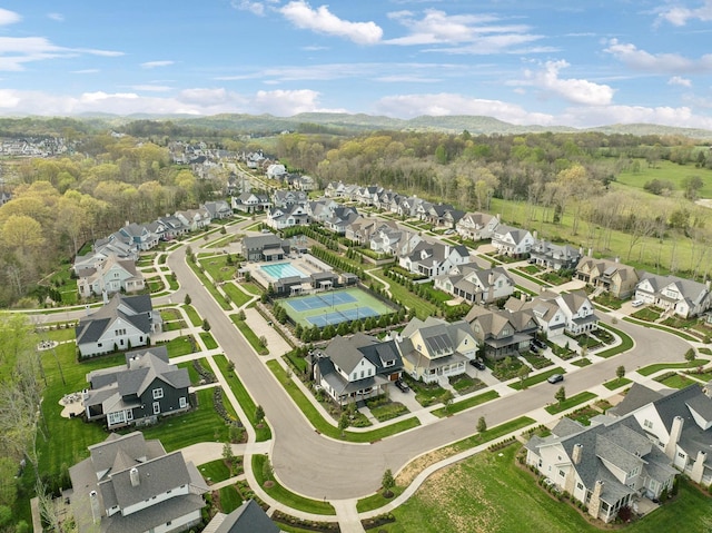 birds eye view of property featuring a residential view