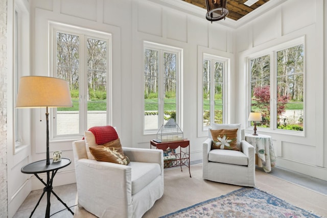view of sunroom / solarium