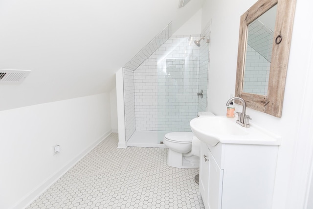1411 Newmans Trl, Hendersonville, TN 37075 - bathroom with vanity, toilet, and tiled shower