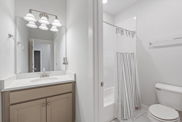 900 Easton Dr, Mount Juliet, TN 37122 - bathroom with toilet, shower / tub combo, vanity, and marble finish floor