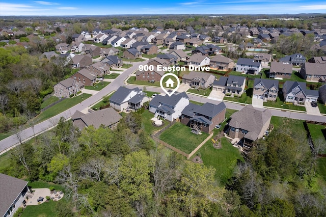 900 Easton Dr, Mount Juliet, TN 37122 - birds eye view of property with a residential view