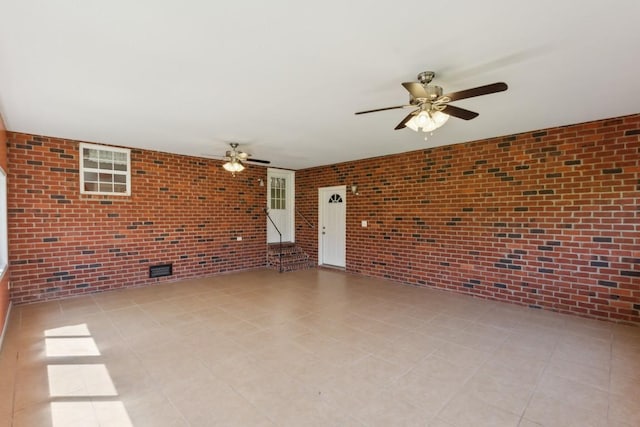 view of patio / terrace with a ceiling fan