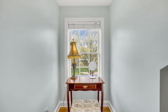 interior space with baseboards