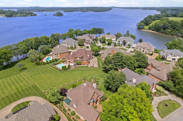 4157 Brandywine Pointe Blvd, Old Hickory, TN 37138 - aerial perspective of suburban area with a large body of water and a pool