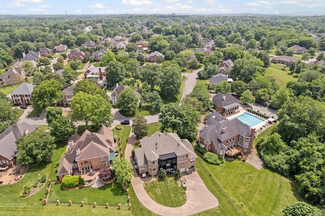 4157 Brandywine Pointe Blvd, Old Hickory, TN 37138 - aerial perspective of suburban area with a pool area