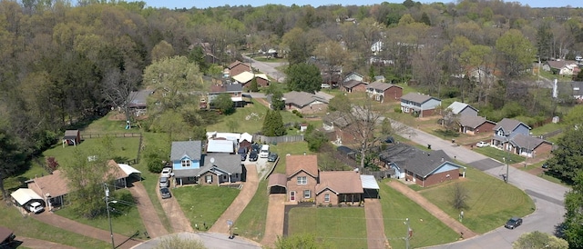 birds eye view of property featuring a residential view