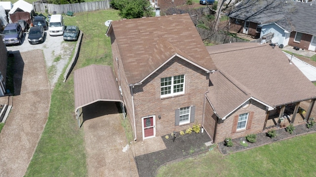 birds eye view of property