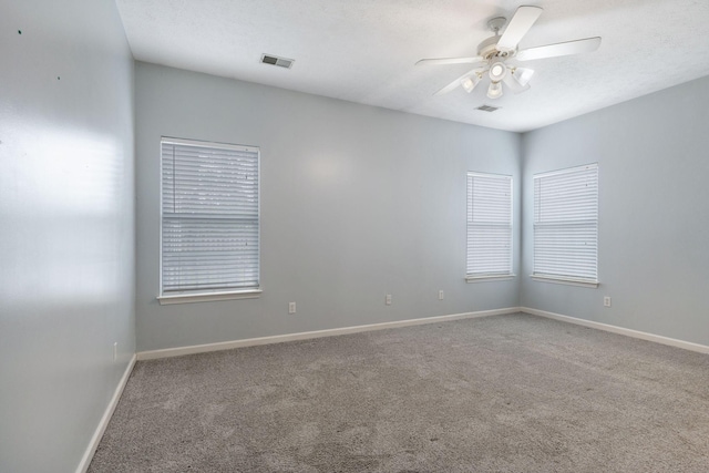 1007 Whitley Pl, Hendersonville, TN 37075 - unfurnished room with visible vents, ceiling fan, baseboards, and carpet