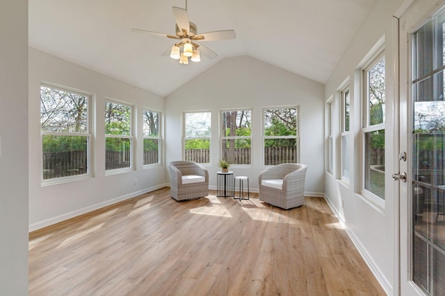 1007 Whitley Pl, Hendersonville, TN 37075 - sunroom / solarium with french doors, plenty of natural light, vaulted ceiling, and wood finished floors