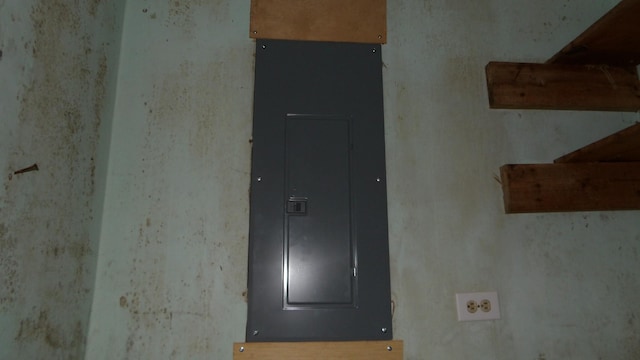 interior space featuring electric panel