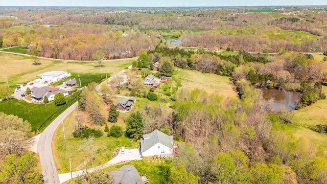 170 N Leath Rd, Portland, TN 37148 - birds eye view of property featuring a wooded view
