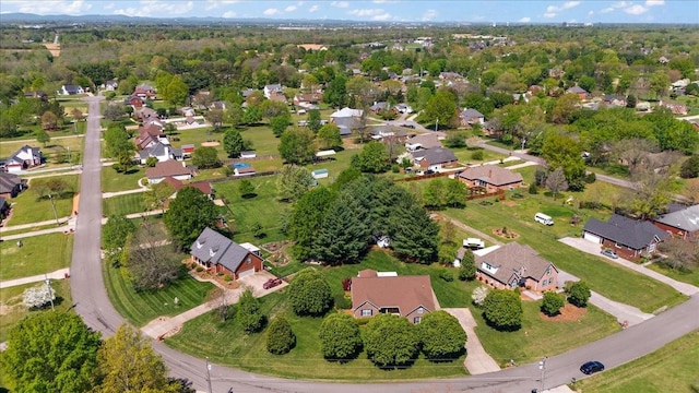 drone / aerial view featuring a residential view