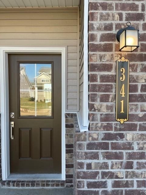 341 Casper Dr, Spring Hill, TN 37174 - entrance to property with brick siding