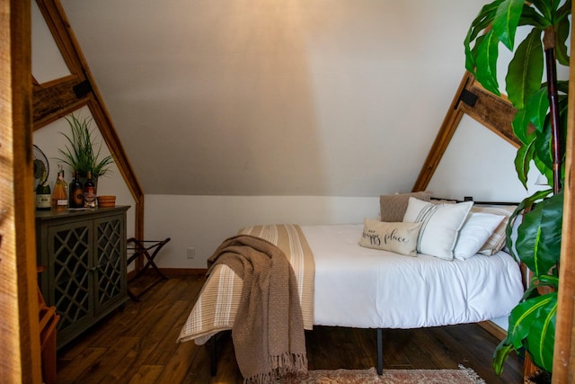 0 Burnt Hill Rd, Unionville, TN 37180 - bedroom with vaulted ceiling, wood finished floors, and baseboards
