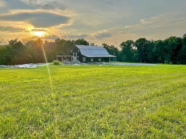 0 Burnt Hill Rd, Unionville, TN 37180 - yard at dusk with a forest view