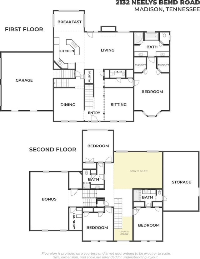 2132 Neelys Bend Rd, Madison, TN 37115 - room layout