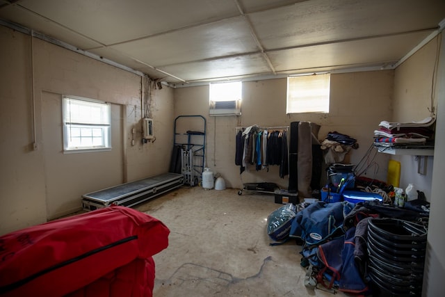 501 Burnt Hill Rd, Unionville, TN 37180 - below grade area with concrete block wall and a healthy amount of sunlight