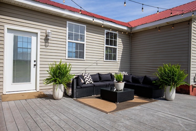 501 Burnt Hill Rd, Unionville, TN 37180 - wooden deck featuring an outdoor living space
