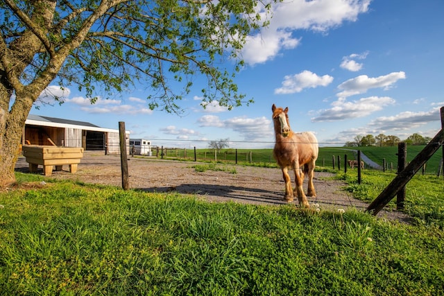 501 Burnt Hill Rd, Unionville, TN 37180 - view of yard featuring an outdoor structure, an exterior structure, and a rural view