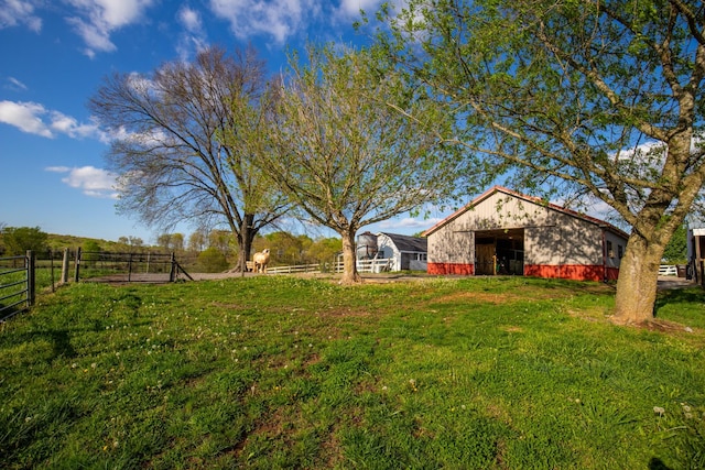 501 Burnt Hill Rd, Unionville, TN 37180 - view of yard featuring fence and an outdoor structure