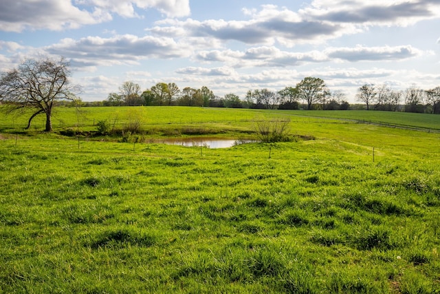 501 Burnt Hill Rd, Unionville, TN 37180 - view of yard featuring a rural view and a water view