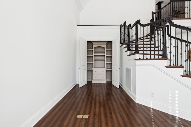 61 Harbor Cove Dr, Old Hickory, TN 37138 - staircase with visible vents, baseboards, and wood finished floors