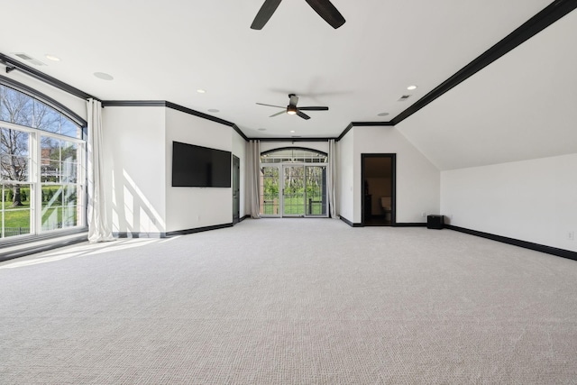 61 Harbor Cove Dr, Old Hickory, TN 37138 - interior space with baseboards, a ceiling fan, and a healthy amount of sunlight
