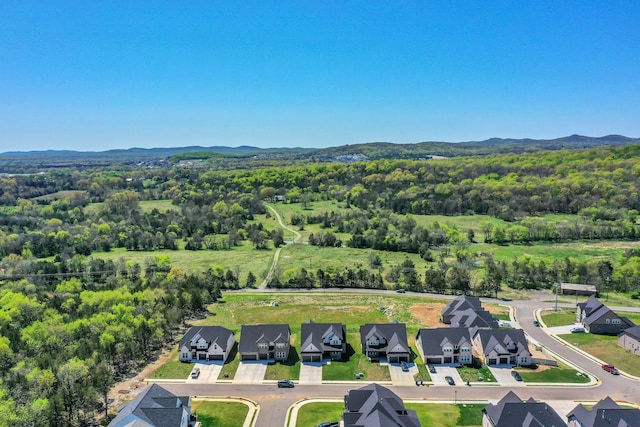 aerial view featuring a residential view