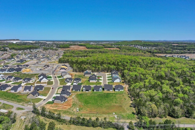 drone / aerial view featuring a residential view