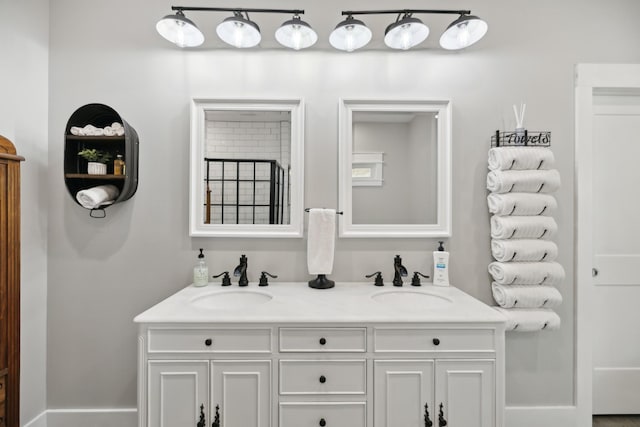208 Lakeview Dr, Hohenwald, TN 38462 - full bathroom with double vanity