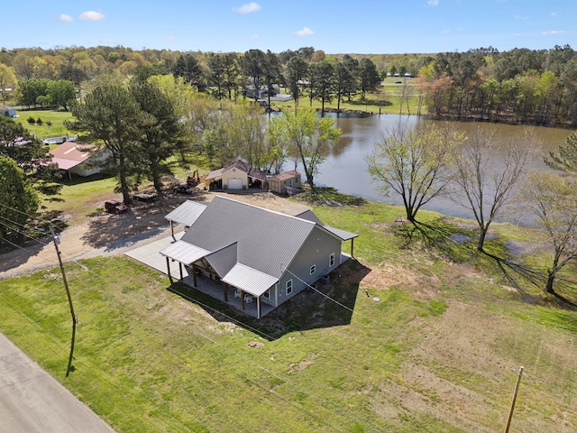 208 Lakeview Dr, Hohenwald, TN 38462 - view of subject property featuring a nearby body of water and a tree filled landscape