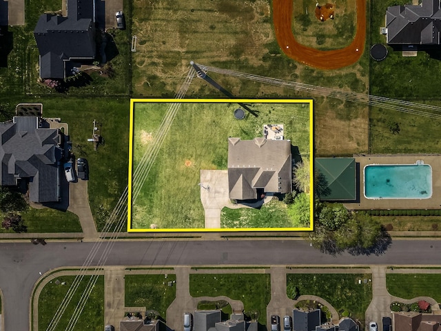 birds eye view of property