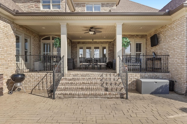 763 Plantation Way, Gallatin, TN 37066 - view of patio with a grill and covered porch