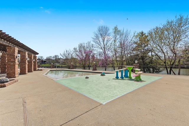 763 Plantation Way, Gallatin, TN 37066 - view of pool with a patio, a pergola, a fenced in pool, and fence